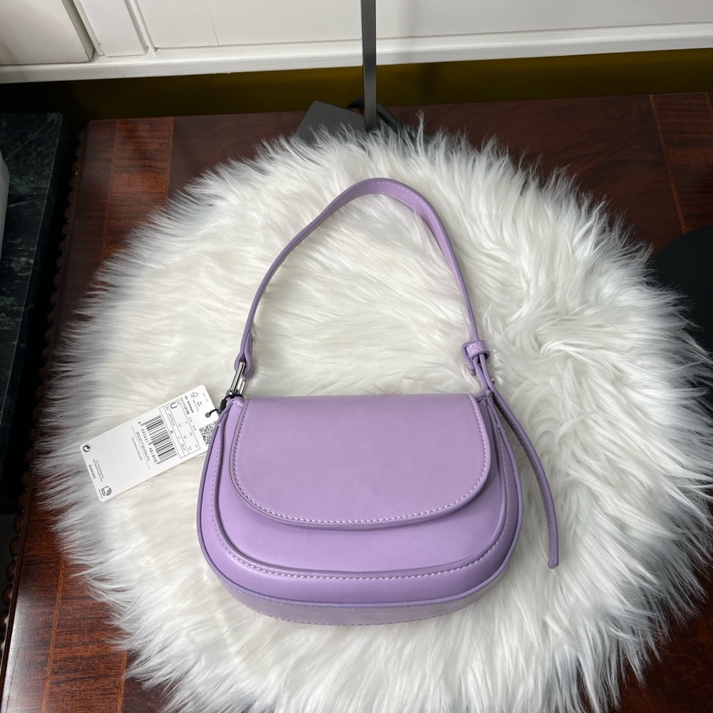 NWT Mango Lavender Shoulder Bag perfect for spring and summer - Picture 8 of 15